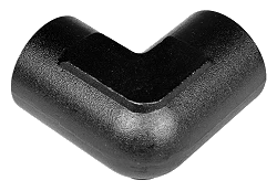 1/2 NPT 90' Nypel adapter żeńsko-żeński Czarny