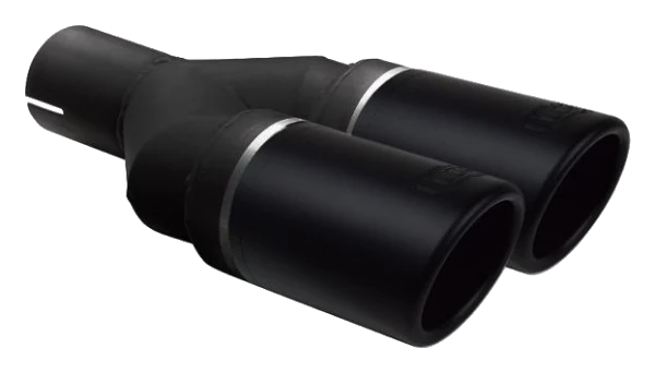 Uniwersalna końcówka tłumika okrągła 90mm długość 220mm średnica montażowa 50mm - NBL2-90RS*/50