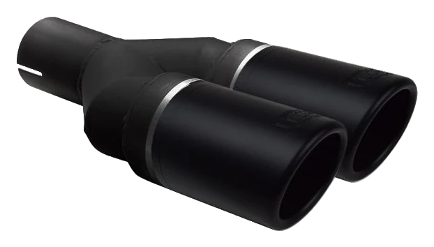 Uniwersalna końcówka tłumika okrągła 90mm długość 220mm średnica montażowa 50mm - NBL2-90RS*/50
