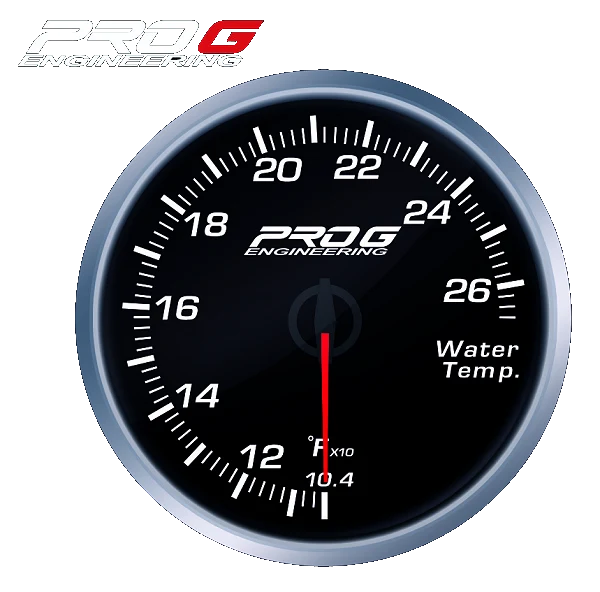 Wskaźnik Pro G Race Series RS, temperatury wody °F WHITE 52mm