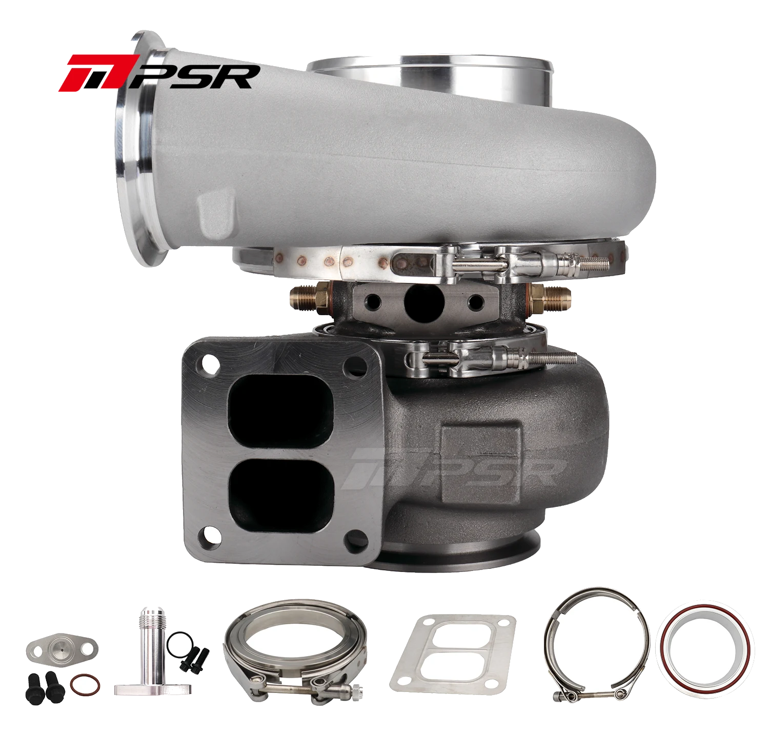 Turbosprężarka Pulsar PSR 7975G Dual Ball Bearing T51R Mod T4 Divided V-band Wylot 1.01 A/R