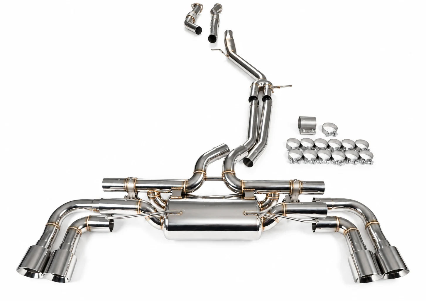 Aktywny układ wydechowy z klapami Cat-Back Single Flow FMIC.Pro Porsche Cayenne 9YA Coupe 9YB 3.0L 2018-2022