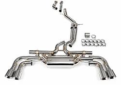 Aktywny układ wydechowy z klapami Cat-Back Single Flow FMIC.Pro Porsche Cayenne 9YA Coupe 9YB 3.0L 2018-2022