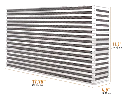 Uniwersalny rdzeń intercoolera Mishimoto 17.75" x 11.8" x 4.50"