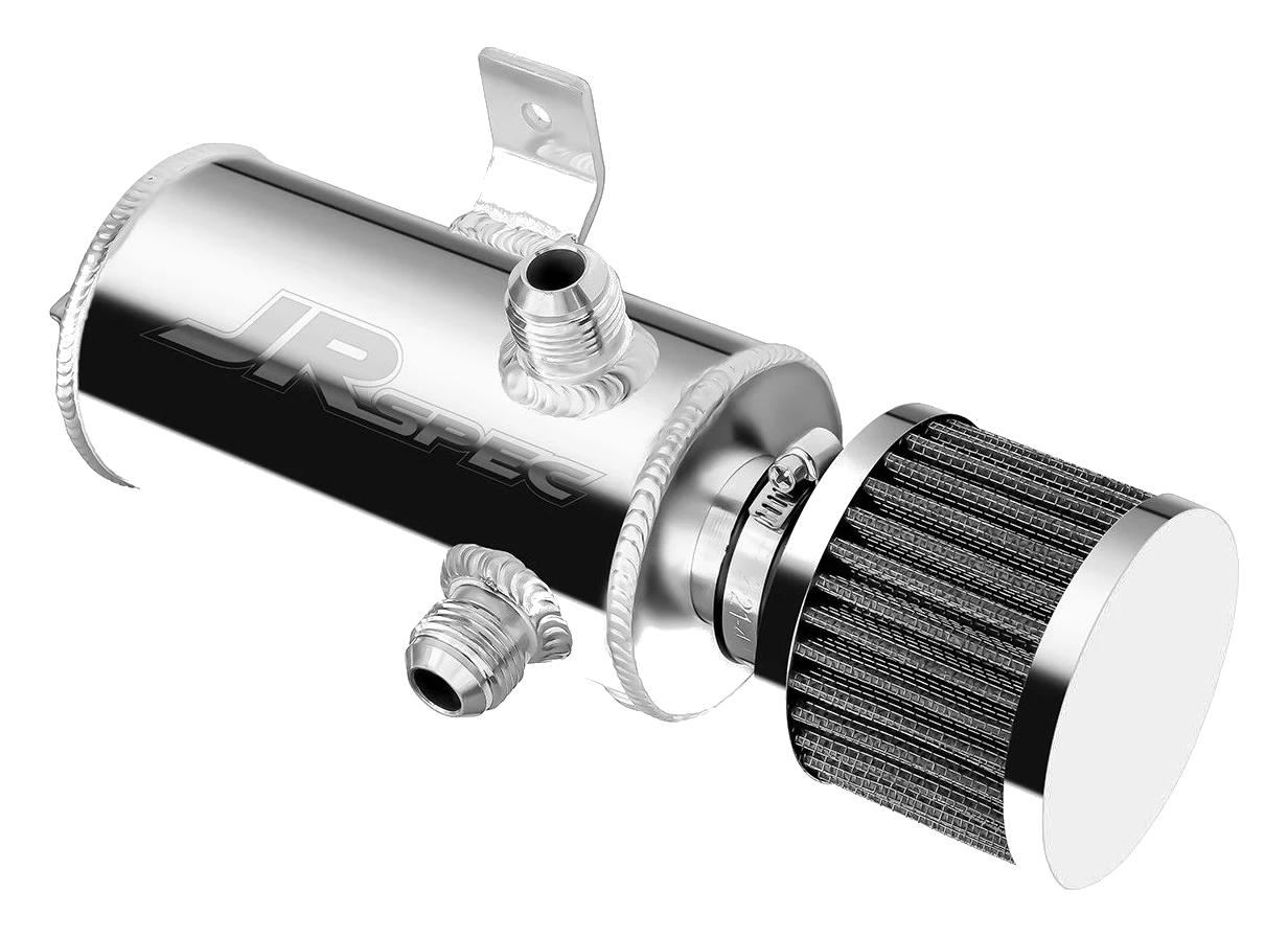 OIL CATCH TANK JRSPEC 0.75L Z 3 KRÓĆCAMI AN10 NA BOKI Z  FILTREM