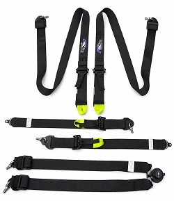 Pasy sportowe FMIC.Pro FIA 2031 8853-2016 6-punktowe 2"x 2" Czarne