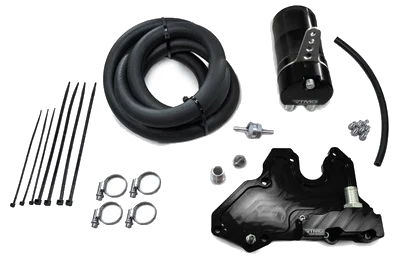 Oil Catch Can Kit Large Black 17 mm RTMG Performance for 1.8 / 2.0 TSI EA888.3