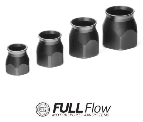 Nuke Performance PTFE Hose End Fitting Spare Socket AN6, Black