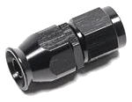 AN6 Hose End Straight PTFE Black Radium Engineering