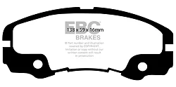 DP973/2 Klocki hamulcowe ULTIMAX2 EBC Brakes Opel Frontera VAUXHALL Frontera - DP973/2
