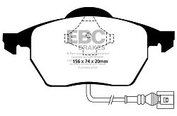 DP41330R Klocki hamulcowe YELLOWSTUFF EBC Brakes Audi A3 8L A3 quattro 8L S3 8L TT 8N TT quattro 8N Seat Ibiza 6L Leon 1M Toledo Skoda Octavia 1U Octavia 1U 4x4 Octavia 1U Estate 4x4 Volkswa