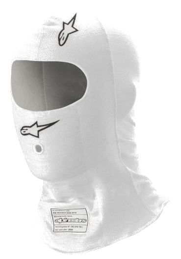Alpinestars Race Balaclava V3 S/M White FIA and SFI Approved - AL-4757224.BL.SM