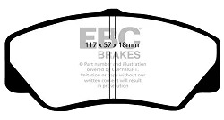 DP650 Klocki hamulcowe ULTIMAX2 EBC Brakes Ford COMMERCIAL Transit 2nd Gen 80 Transit 2nd Gen 100 Transit 2nd Gen 115 Transit 2nd Gen 120 P100 PickUp