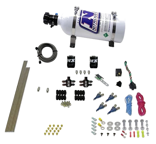 4 Cylinder Direct Port Gas 100-150-200-250Hp with 5Lb Bottle Nitrous Express NX 80004-05