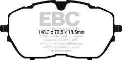 DPX2265 Klocki hamulcowe ULTIMAX2 EBC Brakes Peugeot 308 SW Mk2 508 Mk2 Citroen C5 X DS DS4 DS7 Crossback Opel Astra L 308 SW Mk3 3008 SUV VAUXHALL Astra L 308 408 UK/Europe