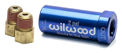 Wilwood 260-13783 Niebieski aluminiowy zawór ciśnieniowy hamulca resztkowego 2 PSI