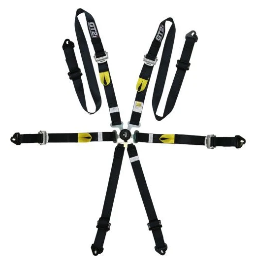 Pasy bezpieczeństwa GT2I Pro V3 Black FIA Approved 8853-2016 - GT-HAR6HV6L.N.30