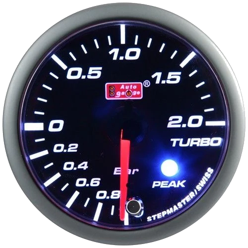 Auto Gauge Wskaźnik Boost bursztynowy