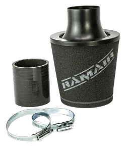 Uniwersalny stożkowy filtr powietrza aluminium Ramair JS-105-BK-KIT 70mm