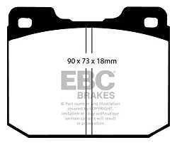 DP175/2 Klocki hamulcowe ULTIMAX2 EBC Brakes Volkswagen COMMERCIAL LT LT 28 LT 31 LT 35 LT 40 LT 45 - DP175/2