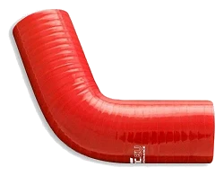 Silikonowe kolanko redukcyjne 67' 28/38mm Czerwony - 006728/38-R
