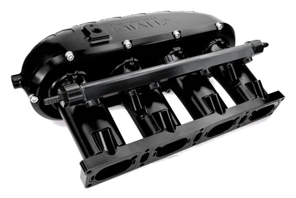 Billet Aluminum Intake Manifold V2 with Flap Delete Kit and Fual Rail RTMG Performance for 1.8 2.0 TSI TFSI EA888 Gen 3 Black