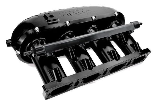 Billet Aluminum Intake Manifold V2 with Flap Delete Kit and Fual Rail RTMG Performance for 1.8 2.0 TSI TFSI EA888 Gen 3 Black