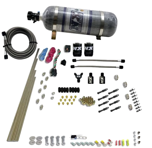 8-Cyl Dry Direct Port Nitrous System 12LB Nitrous Express NX 93006-12