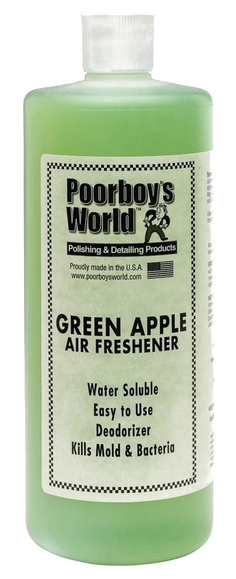 POORBOY'S WORLD Air Freshener - Green Apple zapach do auta odświeżacz powietrza o zapachu zielonego jabłka 946ml