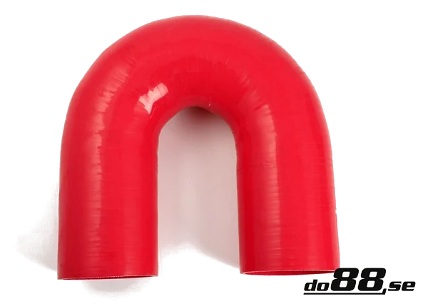 Wąż silikonowy czerwony 180 stopni 4" (102mm)