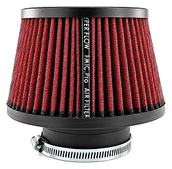 Stożkowy filtr powietrza FMIC.Pro dł. 100mm średnica montażowa 102mm czerwony