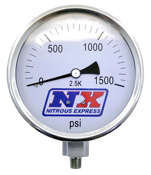 Nitrous Pressure Gauge 4 Inch High Accuracy Nitrous Express NX 15540