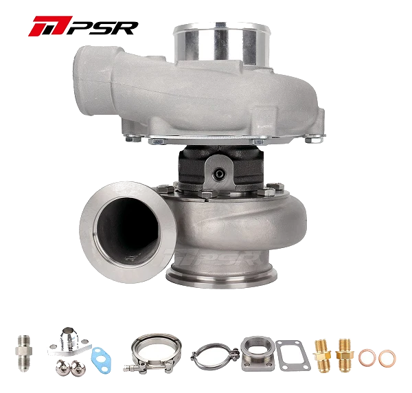 Turbosprężarka Pulsar PSR 3576 Gen2 .64 Stal nierdzewna Adapter T25 wlot 3" V-Band wylot Łożyska kulkowe