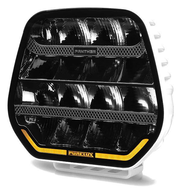 Lampa dalekosiężna LED Purelux Panther 7 White okrągła 12V 24V 128W 18cm