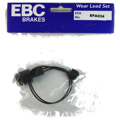 EFA034 Czujnik zużycia klocków hamulcowych EBC Brakes BMW 5 Series E28 518 5 Series E28 520 5 Series E28 524 5 Series E28 525 5 Series E28 528 5 Series E28 535 6 Series E24 628 6 Series E24