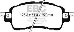 DPX2275 Klocki hamulcowe ULTIMAX2 EBC Brakes Mazda 2 Nissan