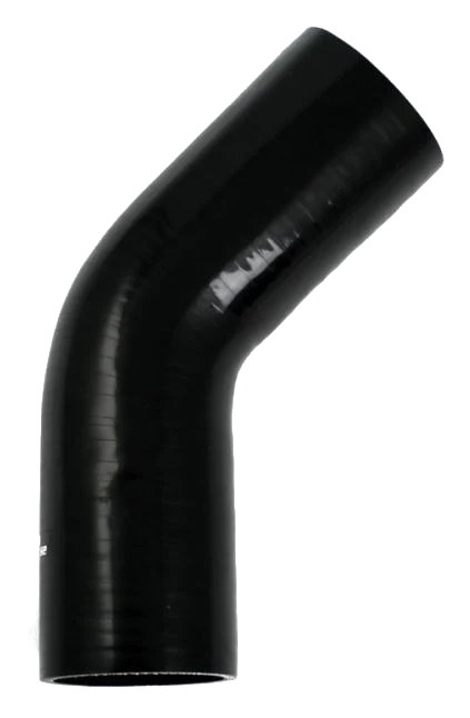 Wąż silikonowy czarny 45 stopni 3" (76mm)