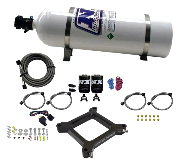 4150 Assassin Plate Alcohol Pro-Power 100-500Hp with 15Lb Bottle Nitrous Express NX 67545-15