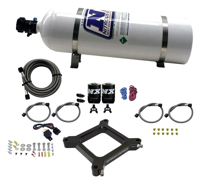 4150 Assassin Plate Alcohol Pro-Power 100-500Hp with 15Lb Bottle Nitrous Express NX 67545-15