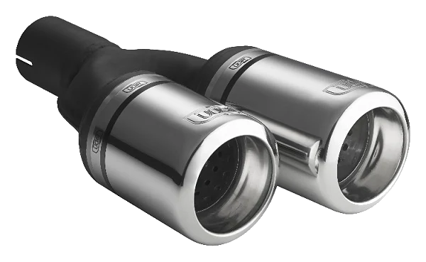 Uniwersalna końcówka tłumika okrągła 80mm długość 200/180mm średnica montażowa 60mm - N2-07-1L/60