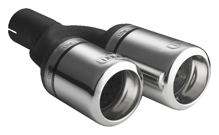 Uniwersalna końcówka tłumika okrągła 80mm długość 200/180mm średnica montażowa 60mm - N2-07-1L/60