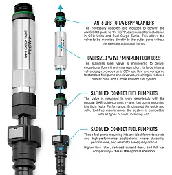 Nuke Performance Universal In-Tank One Way Valve AN-6