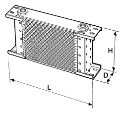 Chłodnica oleju Setrab Proline 15-rzędowa 405 x 123 mm (310mm)