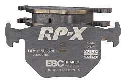 DP81118RPX Sportowe klocki hamulcowe RP-X Racing EBC Brakes BMW 3 Series E46 330 3 Series X 4WD E46 330 M3 E46 X3 E83 Z4 E85 Z4 E86 BMW ALPINA B3 E46 Maserati Ghibli AM336 WIESMANN MF 3 BMW