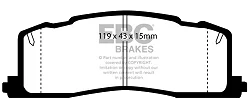 DP878 Klocki hamulcowe ULTIMAX2 EBC Brakes Toyota Estima Lucida Previa