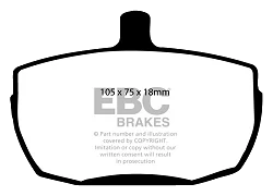 DP241 Klocki hamulcowe ULTIMAX2 EBC Brakes Ford COMMERCIAL Transit 1st Gen 150 Transit 1st Gen 175 Transit 1st Gen 190 Transit 2nd Gen 190 Transit Minibus 100 Transit Minibus 115 Transit Min