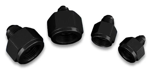AN10 AN6 JIC Nypel adapter redukcyjny prosty żeńsko męski Czarny