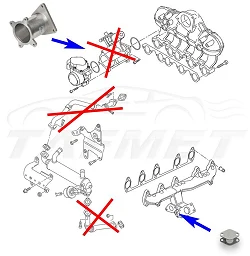 Zamiennik zaworu EGR VW Touareg Crafter z silnikami R5 2.5 TDI - F_EGR_13/ZU