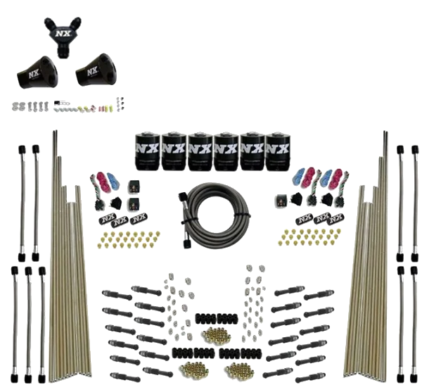 Three Stage 8-Cyl Dry Direct Port Nitrous System without Bottle Nitrous Express NX 93206-00