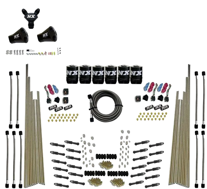 Three Stage 8-Cyl Dry Direct Port Nitrous System without Bottle Nitrous Express NX 93206-00